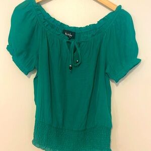 Juniors XS- Boho, Peasant style blouse by By&By